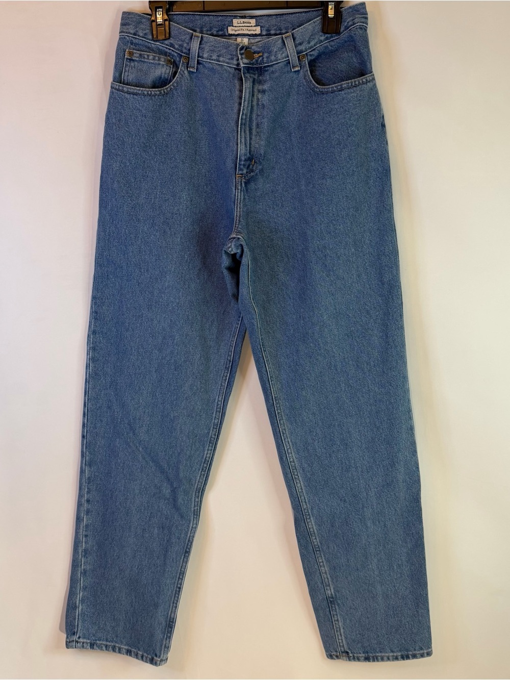 L.L. Bean Womens 12MT Jeans Originial Fit Relaxed Medium Wash Pockets